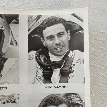 Vintage Racing Driver Photo Jackie Stewart Mario Andretti Jim Clark Graham Hill