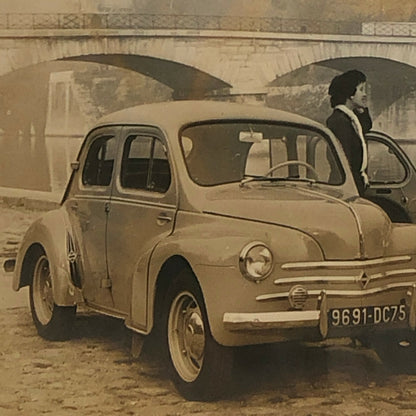 Vintage Renault 4CV Car Factory Press Photo Photograph Renault 4 CV Automobile 