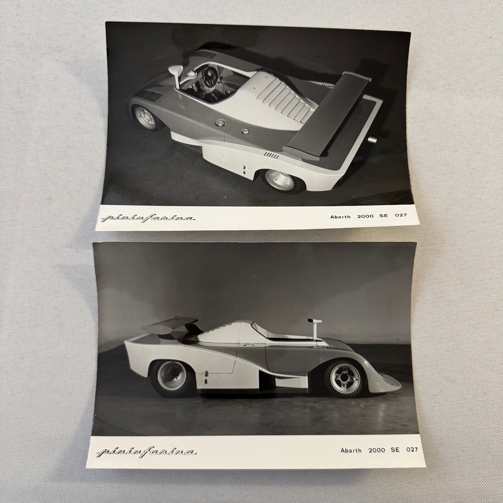 Pininfarina Abarth 2000 SE 027 Racing Car Photo Photograph Print Lot 2x