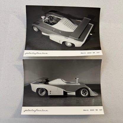 Pininfarina Abarth 2000 SE 027 Racing Car Photo Photograph Print Lot 2x