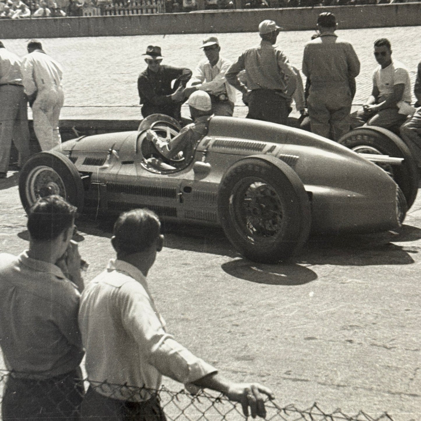 Vintage Racing Photo Photograph Unidentified Car MODERN PRINT
