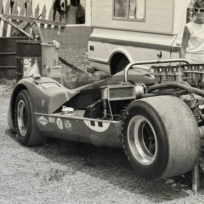 Vintage Racing Photo Photograph McLaren Can Am Car Camper Truck