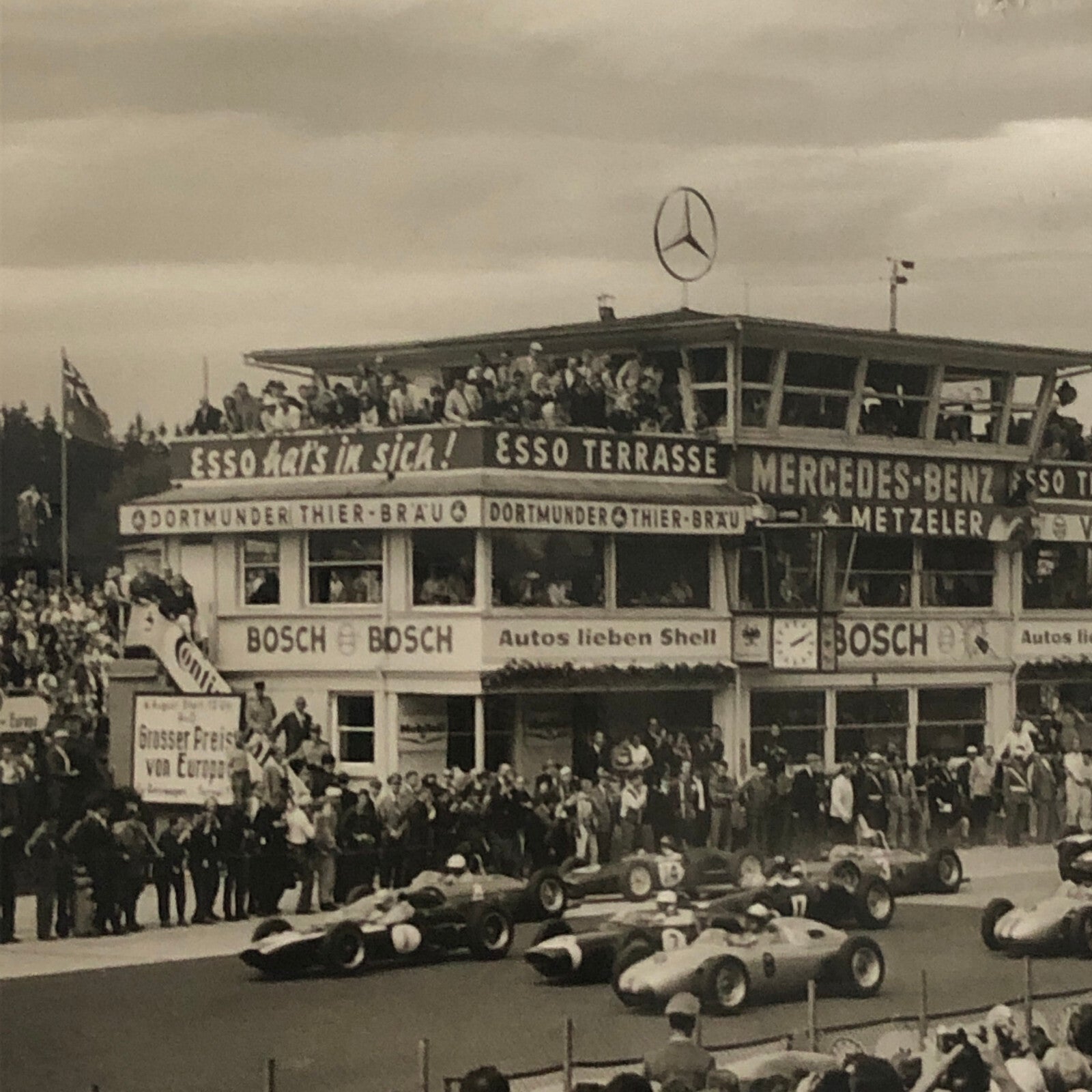 Vintage Nurburgring Racing Photo Postcard Post Card