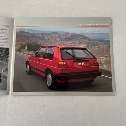 1985 Volkswagen Golf GTI Car Sales Brochure Catalog Advertising