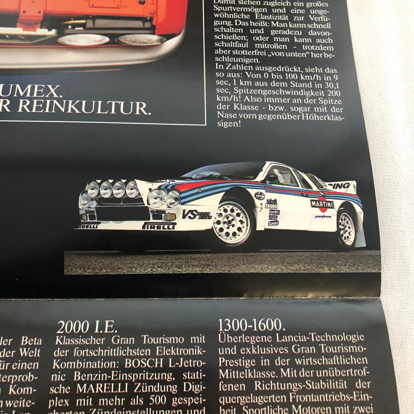 Lancia Beta Coupe Car Sales Brochure Catalog German Text