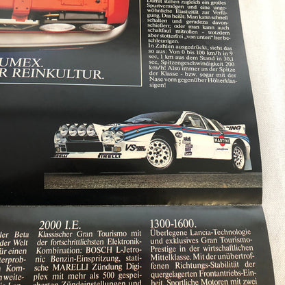 Lancia Beta Coupe Car Sales Brochure Catalog German Text