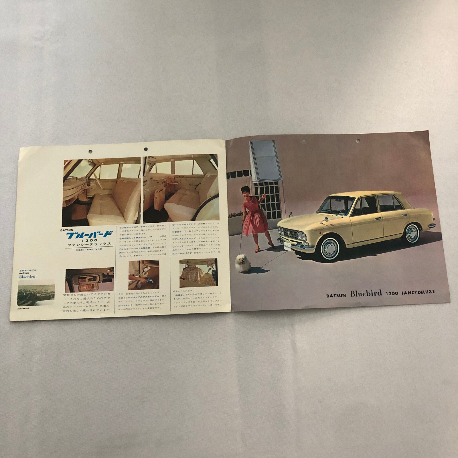 1964 Datsun Bluebird 1200 Sales Brochure Catalog Japanese JDM Vintage