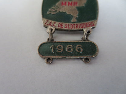 Vintage 1966 MNR Z.A.C ZAC de Slotridders European Car Club Rally Pin Badge