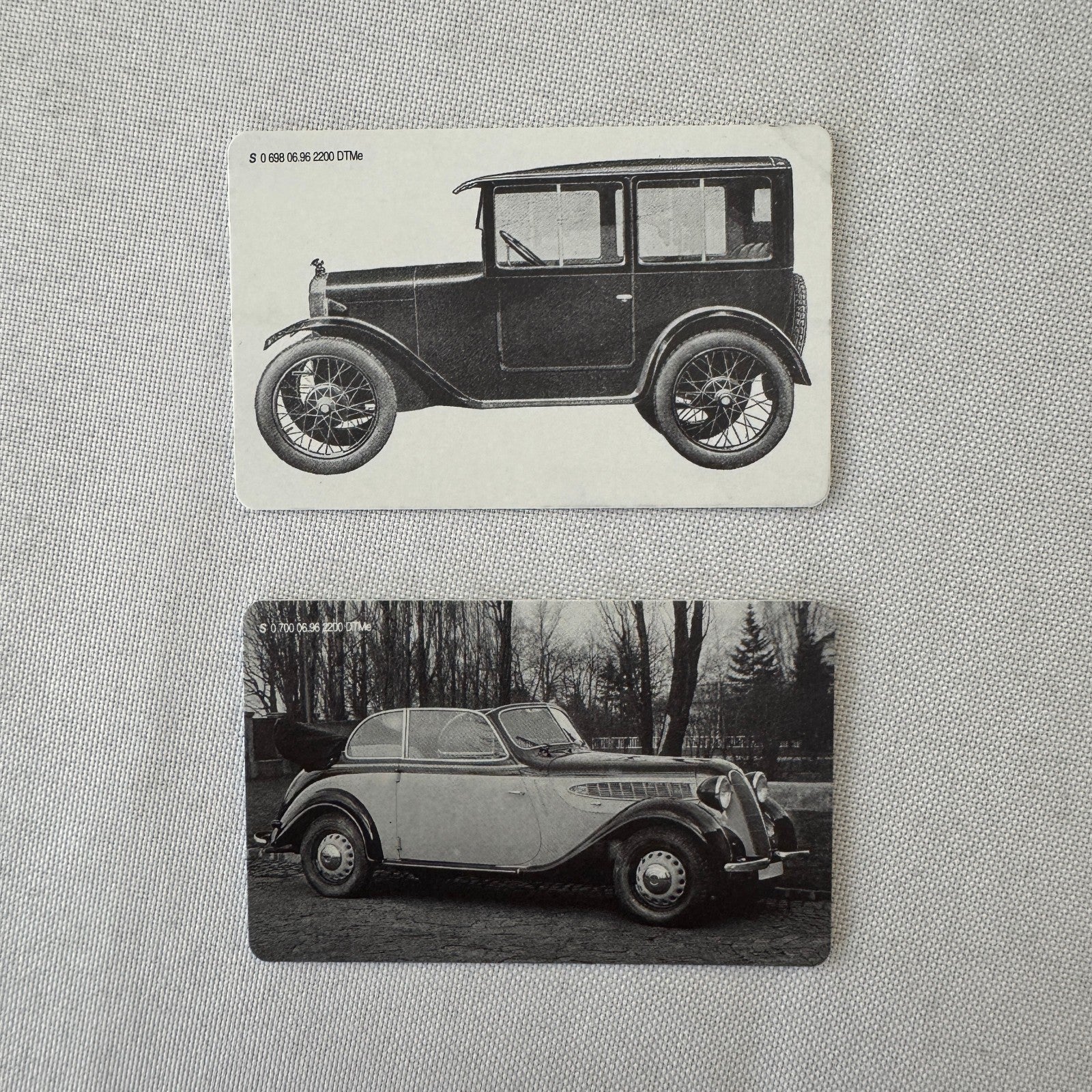 Vintage Car Automobile Colllectible Phone Card Lot 6x German BWZ