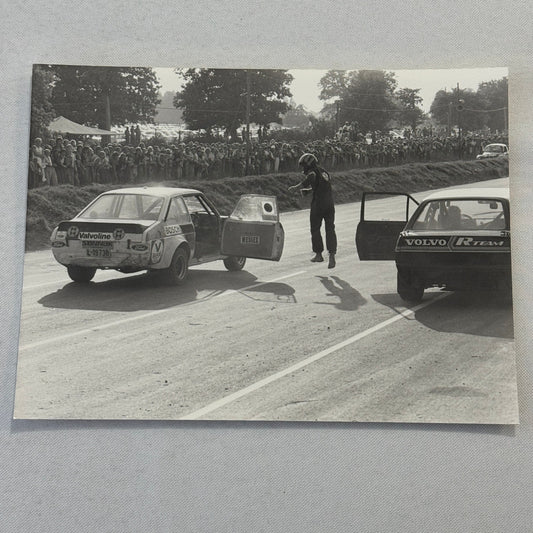 Vintage Rally Racing Photo Photograph Print DPPI Ford Escort Volvo Car