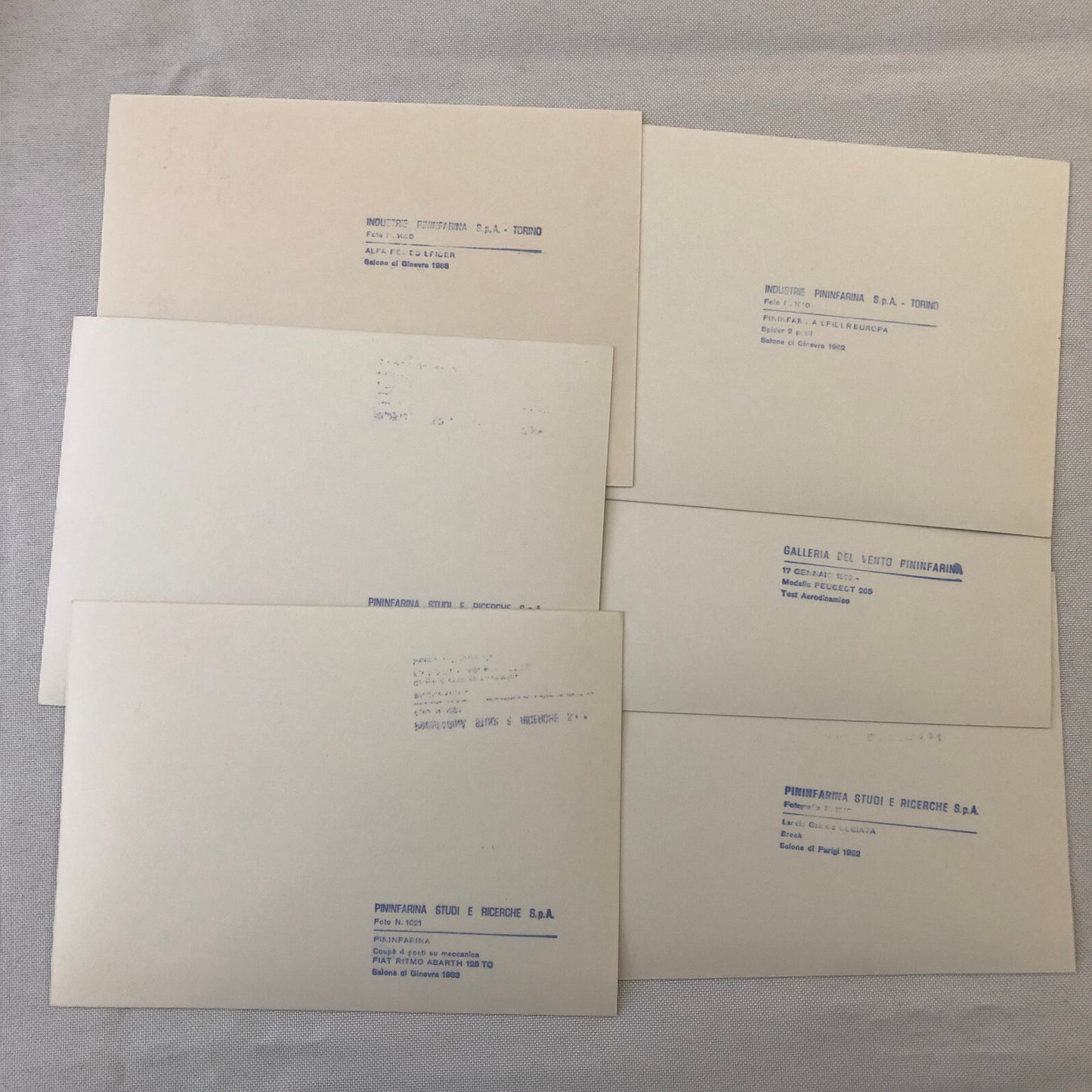 1983 Pininfarina Design Press Kit with Photos Alfa Romeo Spider Fiat Spider +