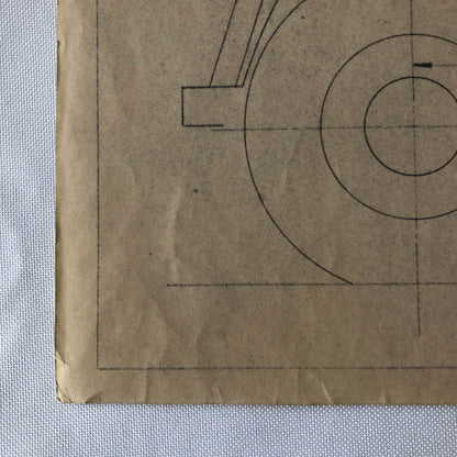 1934 Coachbuilder Truck Design Blueprint Rendering Blue Print Coach Pickup Truck