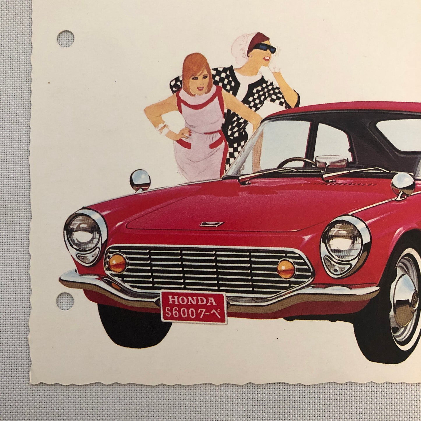 Vintage Honda S600 Postcard Post Card Advertising Japanese JDM