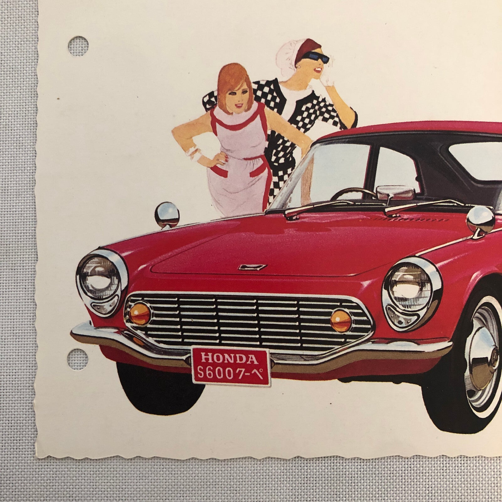Vintage Honda S600 Postcard Post Card Advertising Japanese JDM