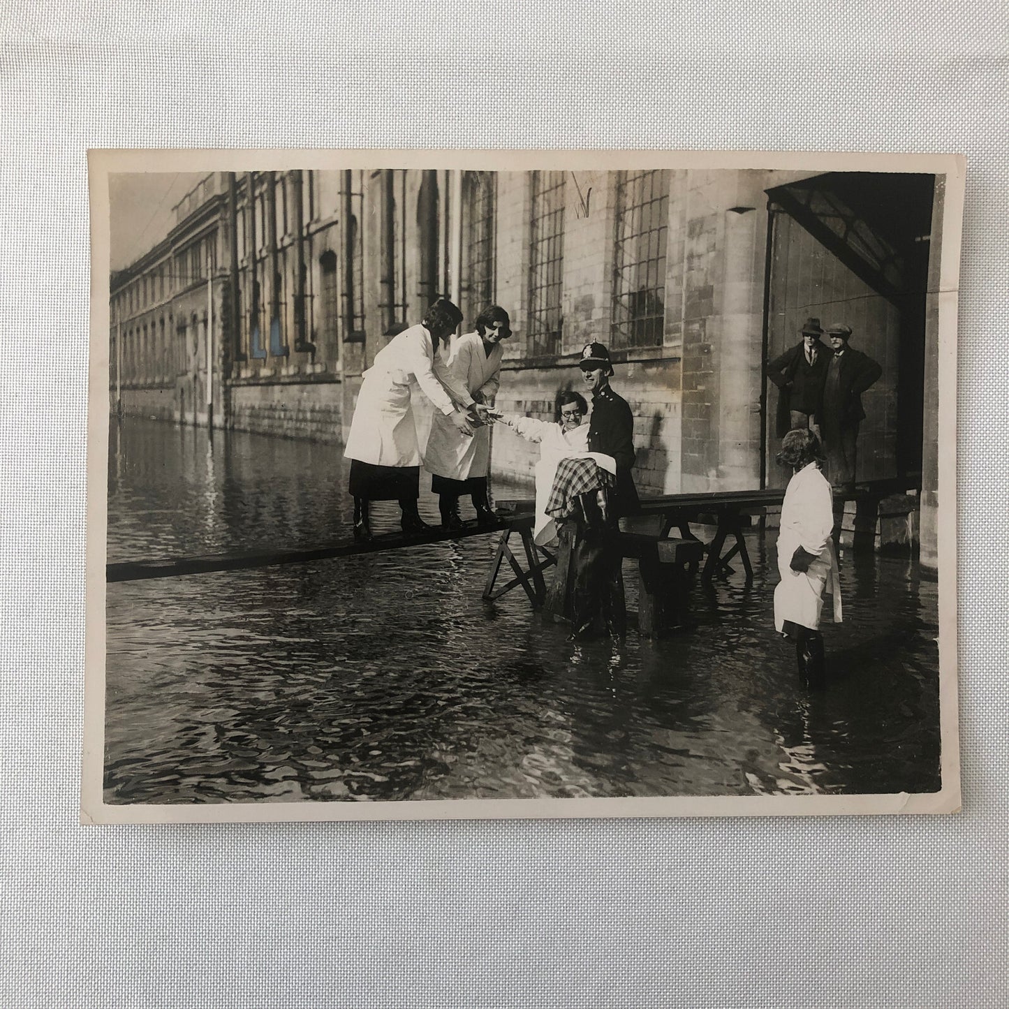 Vintage Press Photo photograph Flood Disaster Rescue Bath England Keystone 1933