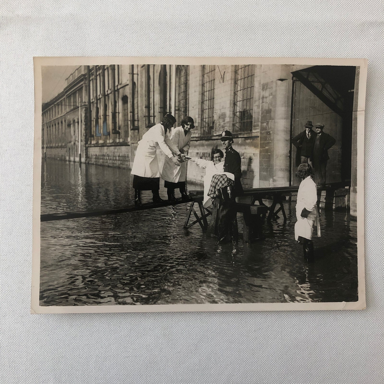 Vintage Press Photo photograph Flood Disaster Rescue Bath England Keystone 1933