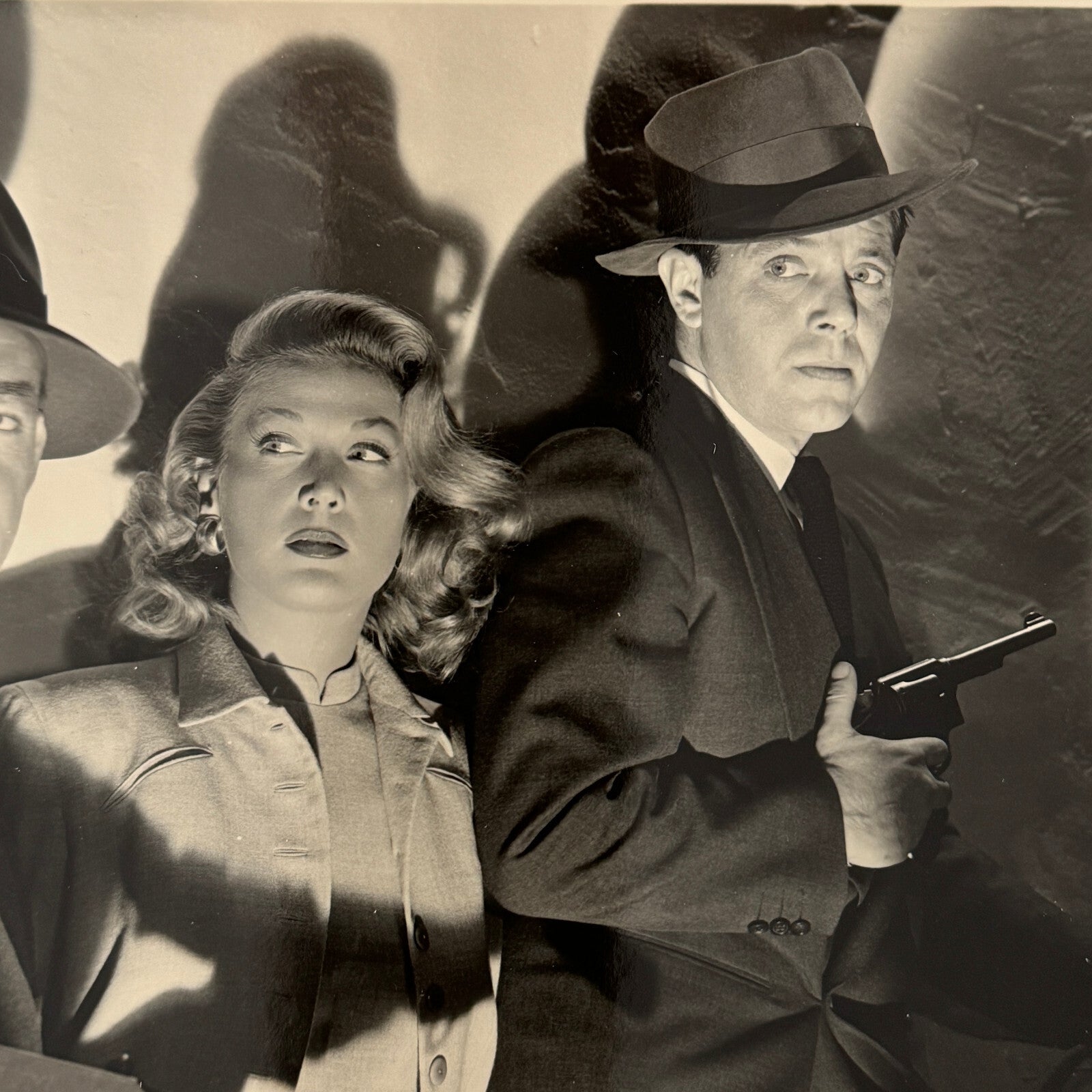 Vintage Movie Film Press Photo Photograph Walk a Crooked Mile Dennis O'Keefe