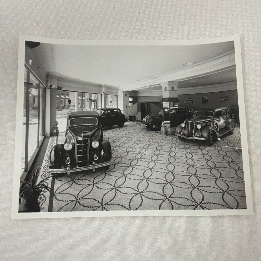 Vintage Car Dealership Photo Photograph Plymouth Chrysler Air Flow Modern Print