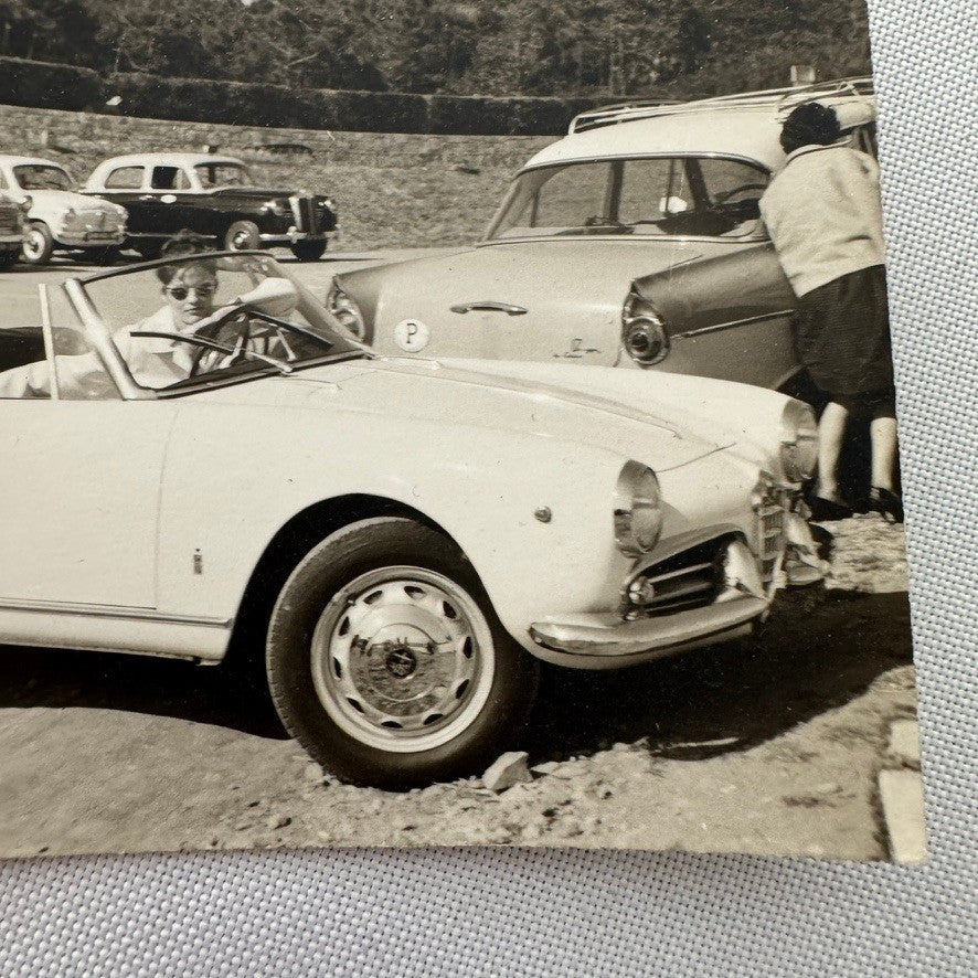 Vintage Alfa Romeo Giulietta Spider Convertible Photo Photograph Print