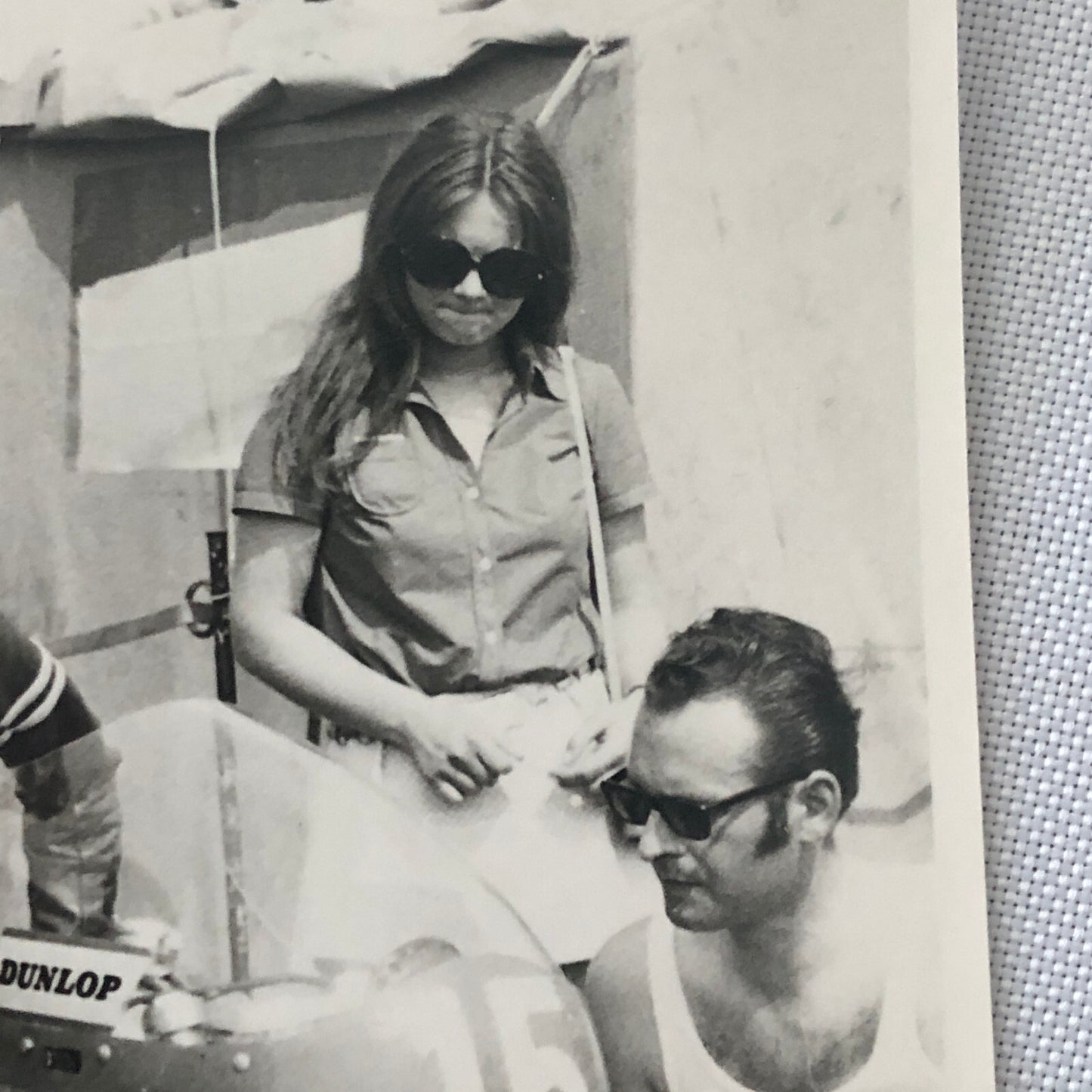 Vintage Motorcycle Racing Photo photograph Rider Theo Bult Yamaha 1971