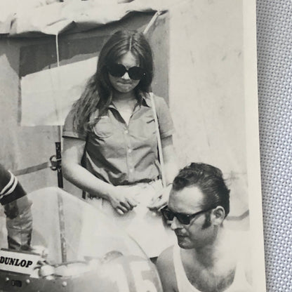 Vintage Motorcycle Racing Photo photograph Rider Theo Bult Yamaha 1971