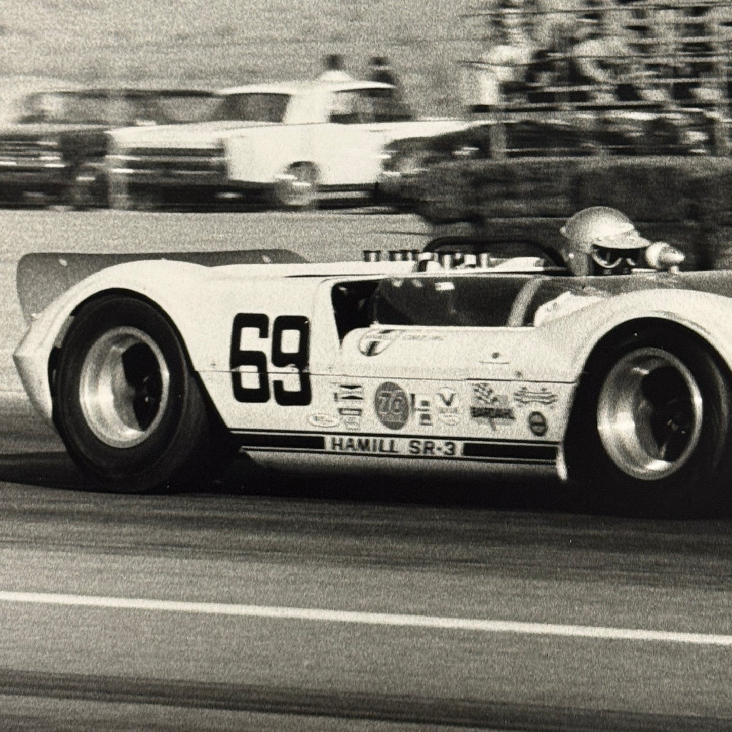 Racing Photo Photograph Ed Hamill SR3 Car Riverside Can Am CanAm 1966 Modern