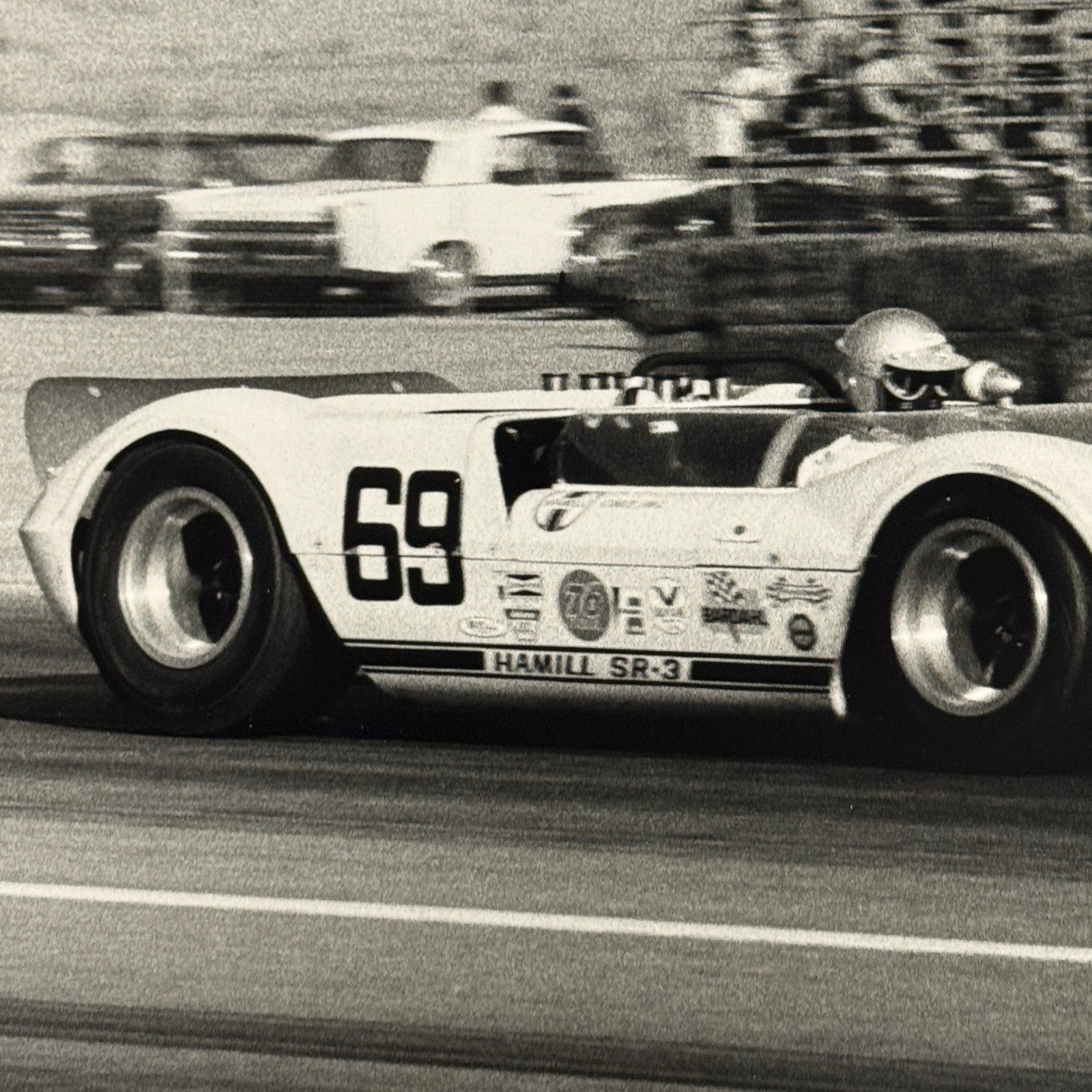 Racing Photo Photograph Ed Hamill SR3 Car Riverside Can Am CanAm 1966 Modern