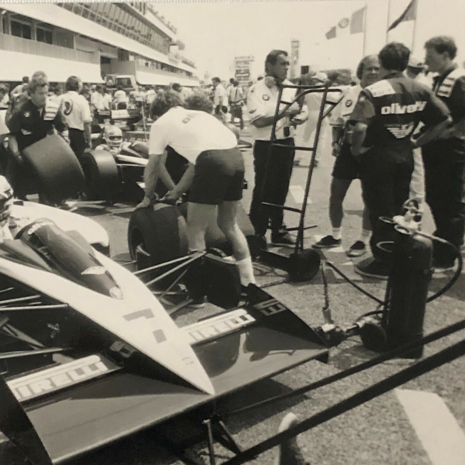 Vintage BMW Olivetti Brabham Racing Car Photo Photograph Jos Reinhard 