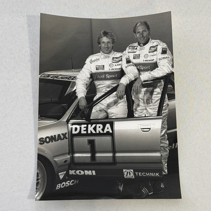 Audi V8 Quattro Racing Press Photo Hans Joachim Stuck Frank Biela