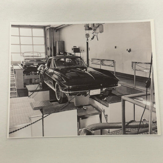 1963 Chevrolet Corvette and Corvair Car Photo Photograph Factory Garage