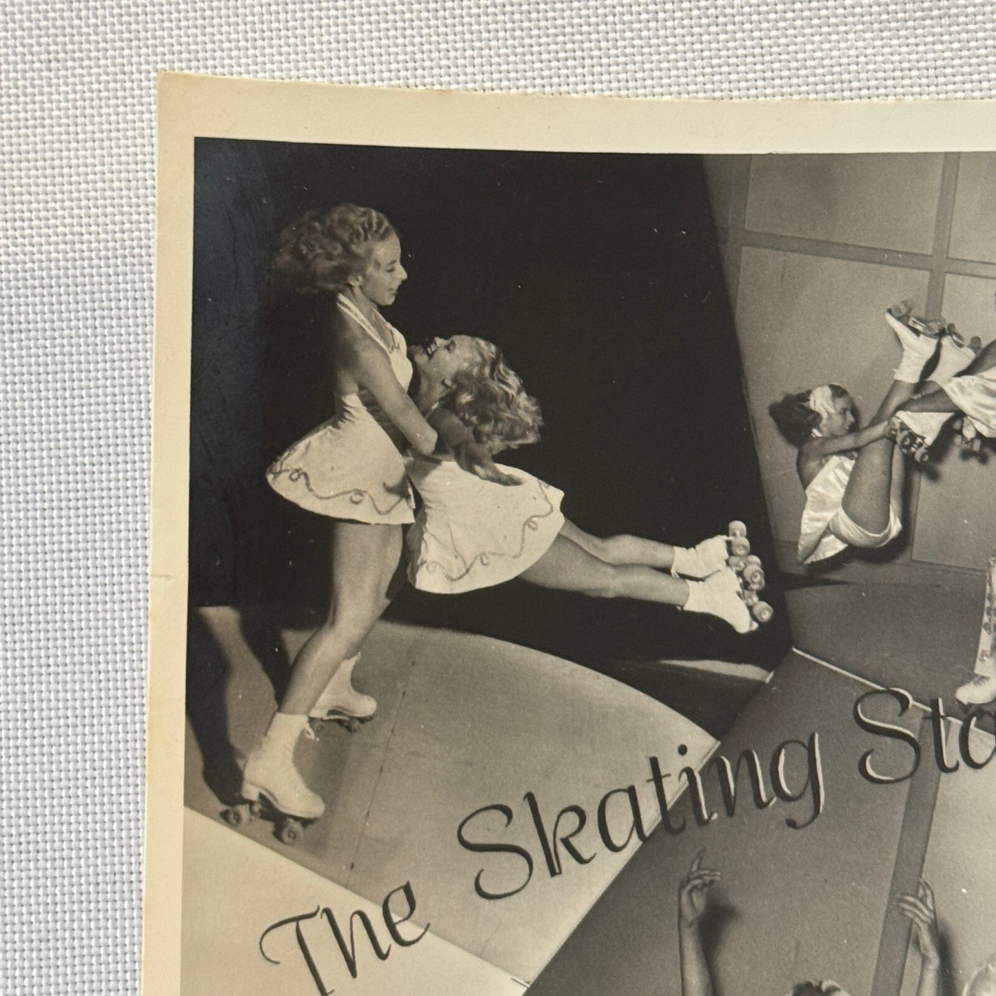 Vintage Circus Rollerskating Roller Skate Act Photo Photograph The Skating Stars