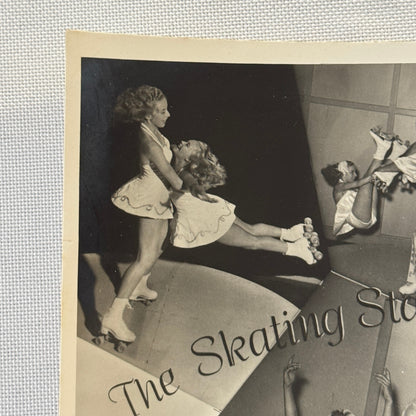 Vintage Circus Rollerskating Roller Skate Act Photo Photograph The Skating Stars