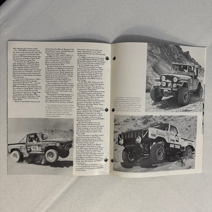 BF Goodrich Tire RACING Sales Brochure Catalog Baja 1000 IMSA LeMans Rally