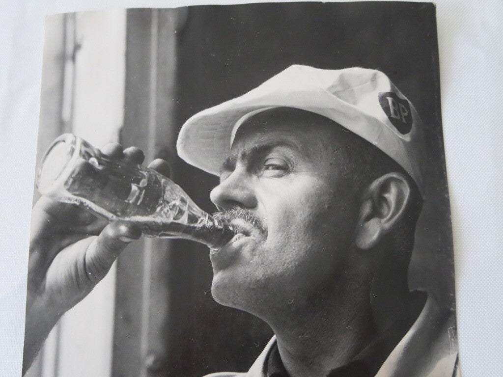 Vintage Portrait Photograph of Stirling Moss Mechanic Alf Francis - Benno Muller