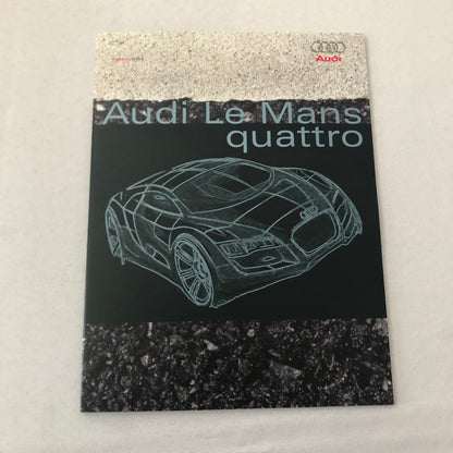 2003 Audi LeMans Concept Car Prototype Press Kit Brochure Photo CD R8 GERMAN