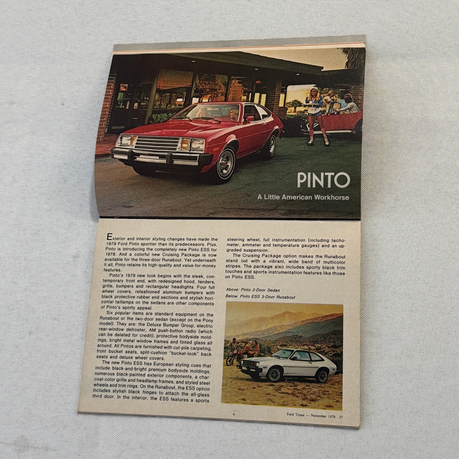 1979 Ford Car Brochure Magazine Ford Pinto LTD Thunderbird Mustang Granada