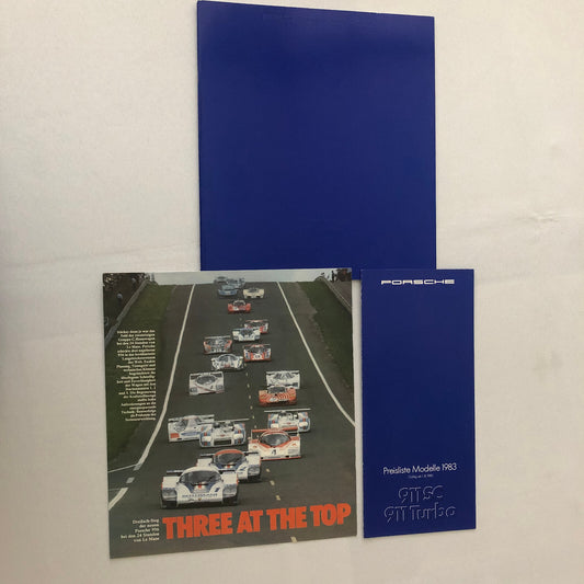 1983 Porsche 911 SC and 911 Turbo Sales Brochure Catalog Prospekt GERMAN TEXT