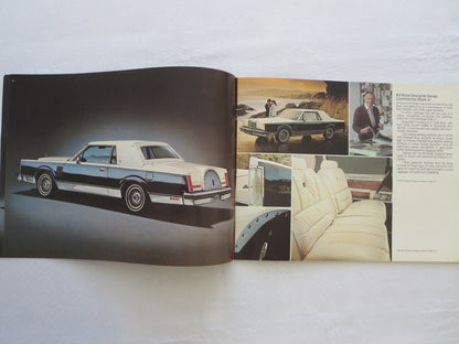 1980 Lincoln Continental & Mark VI Sales Brochure Cartier Pucci Givenchy Blass