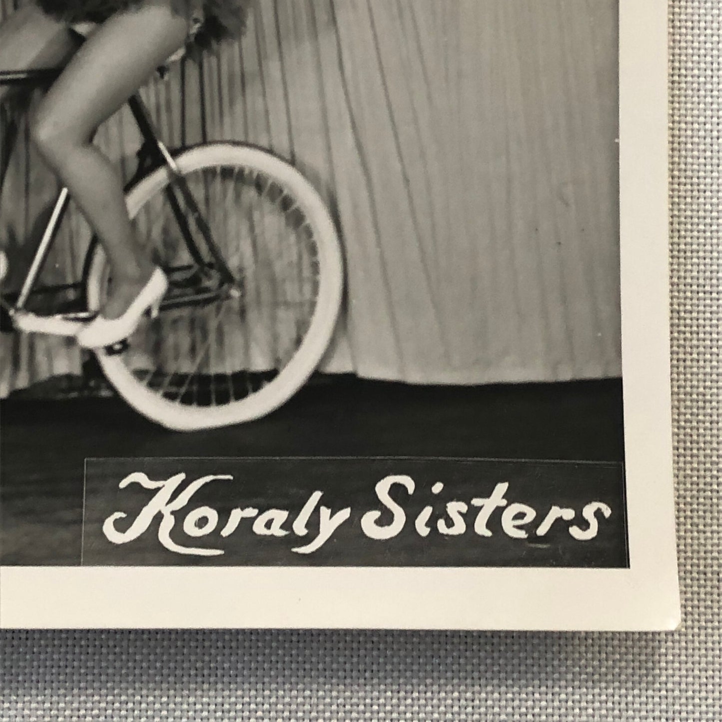 Koraly Sisters Circus Bicycle Balancing Act Photo Photograph Print