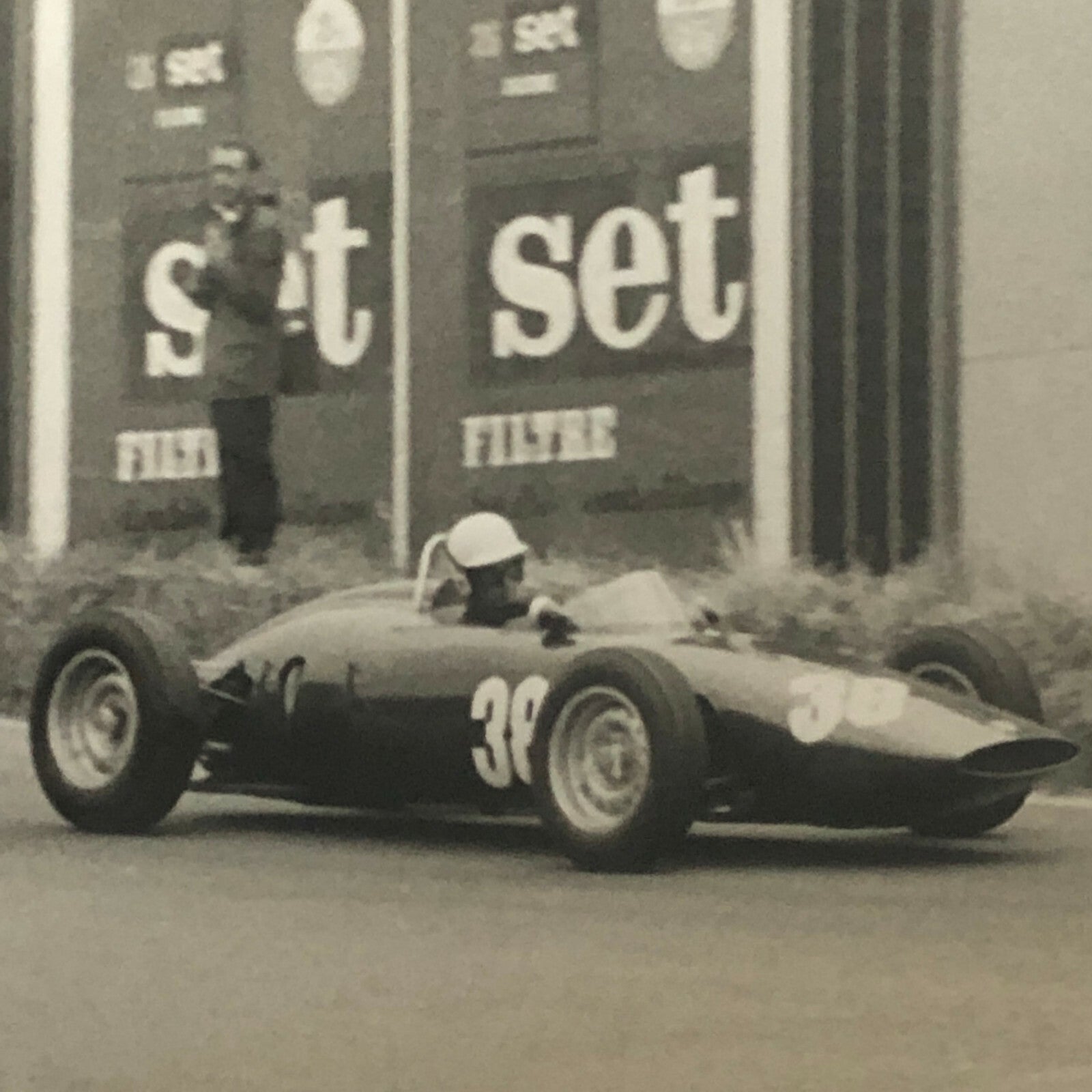 Vintage Grand Prix Racing Car Driver Photo Photograph Print 