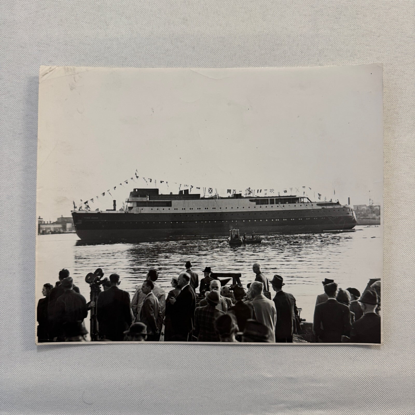 Vintage Boat Ship Photo Photograph Prince George Steamship Steam Ship 1947