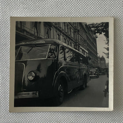 Vintage Streamline Bus Photo Photograph Lot of 3 - Small Images - Denmark ? 