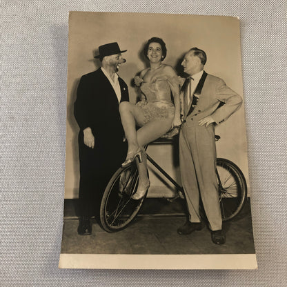 Circus Performers with Clown Bicycle Photo Photograph Berlin Germany