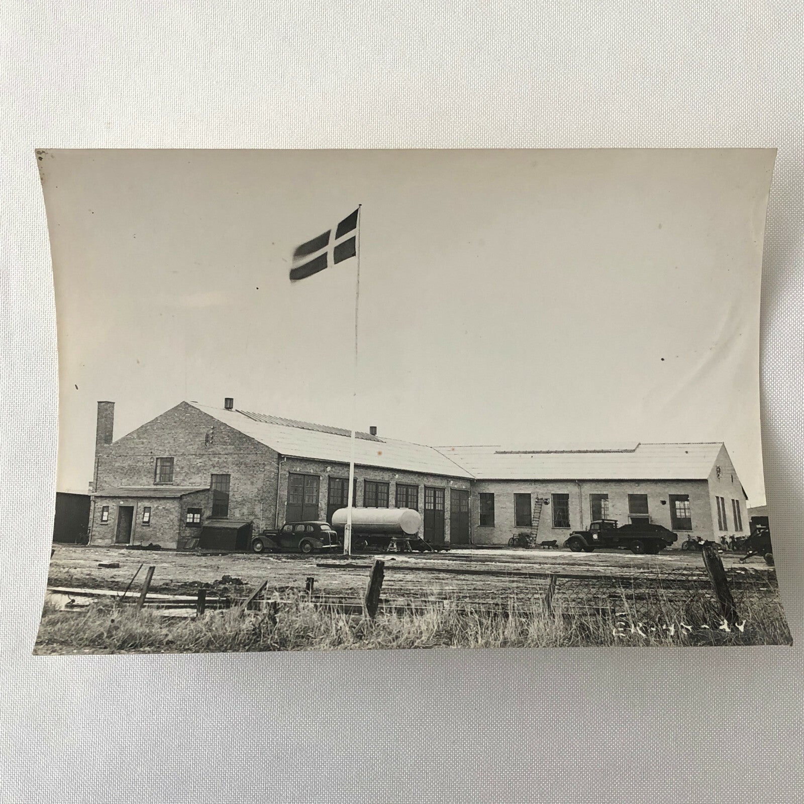 Antique Vintage Factory Company Photo Photograph ERGO Trailer Denmark ? Cars +