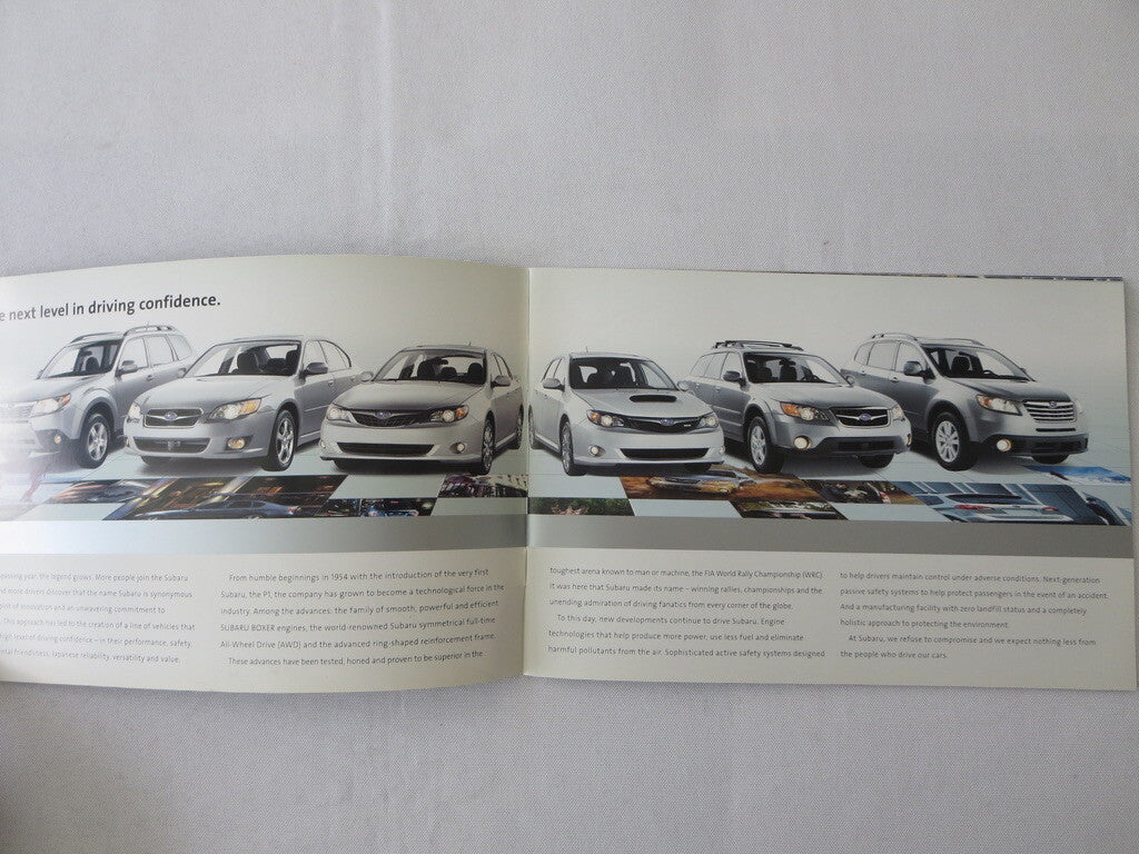 2009 Subaru Sales Brochure Catalog Car Impreza WRX STI Legacy Forester +