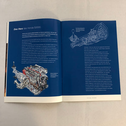 Honda S2000 Car Sales Brochure GERMAN Text European Market