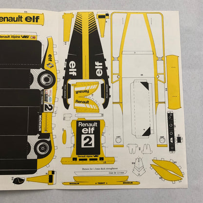 Renault A442 LeMans Paper Racing Car Model Brochure Renault 4 5 12 18 20 30 16