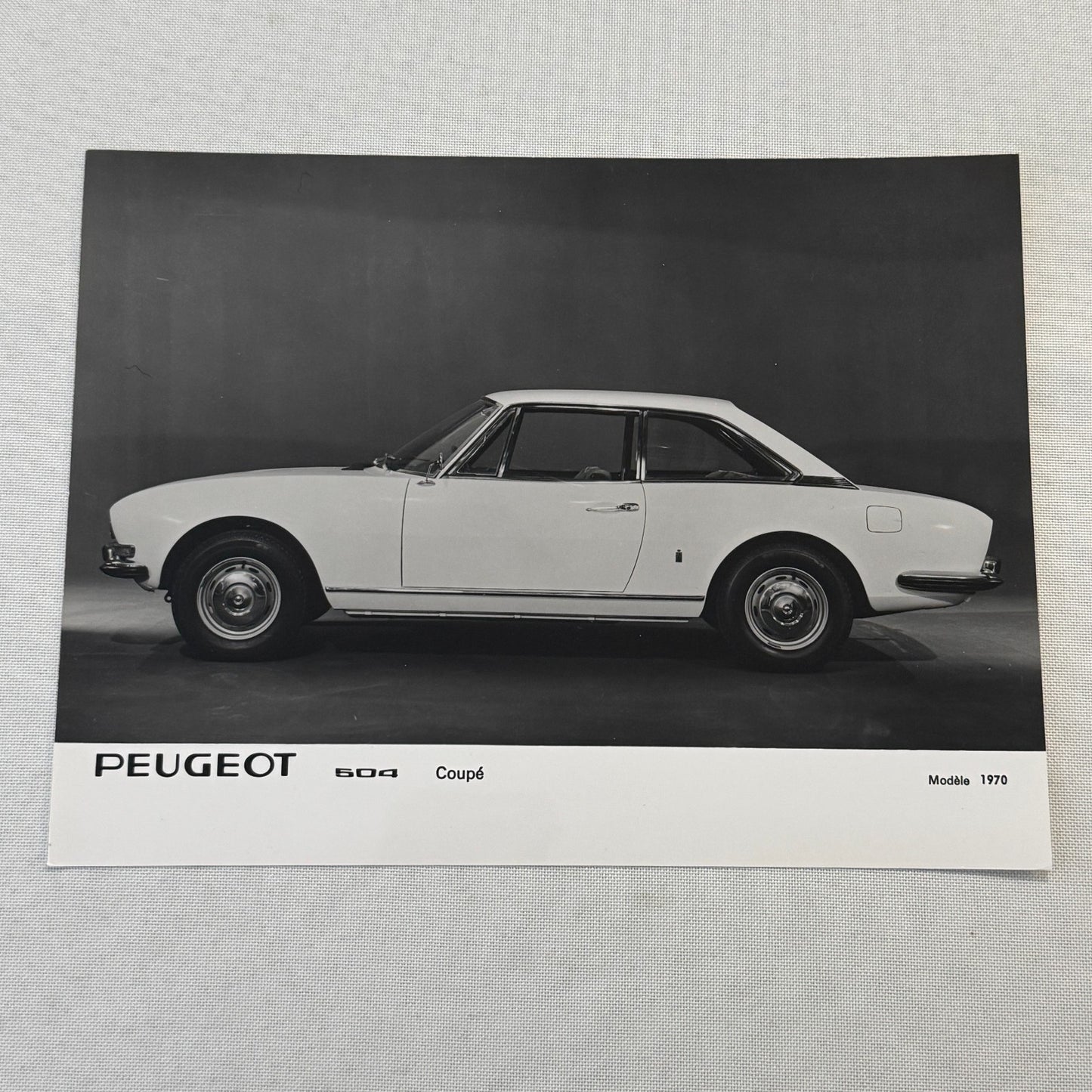 1970 Peugeot 504 Coupe Factory Press Photo Photograph Vintage