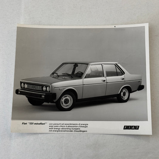 Fiat 131 Mirafiori Car Factory Press Photo Photograph Print European