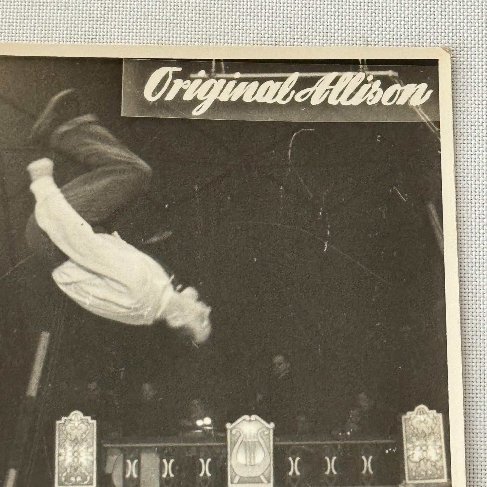 Vintage Circus Acrobat Tumbling Act Photo Photograph Original Allison Berlin